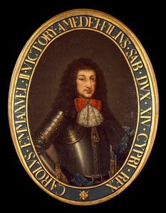 Carlo Emanuele II (1634-1675) portréja (Savoyai Károly Emmanuel) Névtelen festmény. 17. századi Brescia, magángyűjtemény - II. Károly Emmánuel (II. Carlo Emanuele) (1634-1675), Savoyai herceg portréja. Névtelen festmény 17. század. Privát co alkotó: Italian School