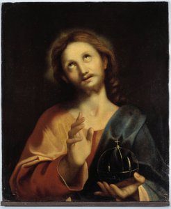 Krisztus portréja. századi milánói iskola. Névtelen festmény. alkotó: Italian School