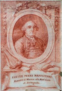 Davide Perez (1710-1778) olasz zeneszerző portréja. alkotó: Italian School