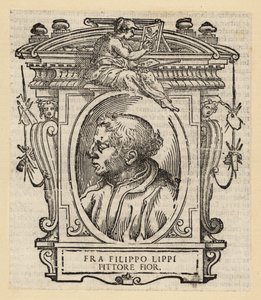 Filippo Lippi, a Quattrocento firenzei olasz festőjének portréja (15. század), 1406-1469 körül alkotó: Italian School