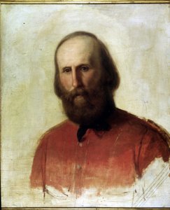 Garibaldi portréja. Risorgimento Múzeum. Milánó alkotó: Italian School