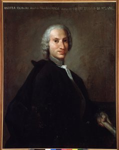 Gianandrea Fioroni (1716-1778) olasz zeneszerző portréja alkotó: Italian School