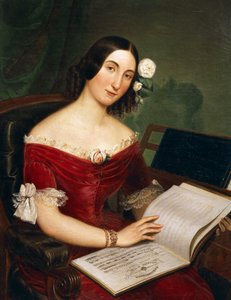 Giuseppina Strepponi portréja (Lodi alkotó: Italian School