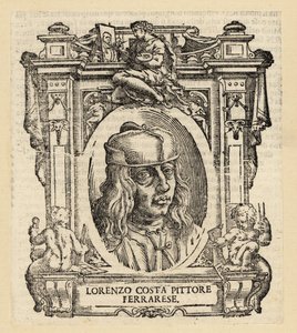 Lorenzo Costa, a reneszánsz ferrarai olasz festő portréja alkotó: Italian School