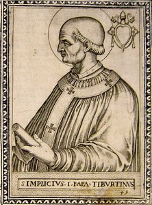 Simplicius pápa portréja, 1760 körül (metszet) alkotó: Italian School