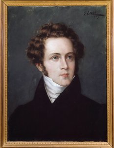 Vincenzo Bellini (1801-1835) olasz zeneszerző portréja alkotó: Italian School