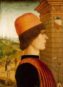 Férfi portré, 1494 körül (tempera fán) alkotó: Italian School