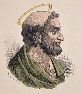 Szent Pierre (1er siecle), első római pápának és püspöknek portréja. alkotó: Italian School