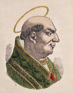 Agapet Ier pápa portréja (Agapit vagy Agapetus vagy Agapito I) (535-536) alkotó: Italian School