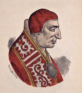 VIII. Benoit pápa portréja (benedetto, Benedict vagy Benedictus) (1012-1024) alkotó: Italian School