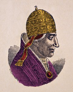 IX. Etienne pápa (Szent Etienne) portréja (István, Stefano vagy Stephanus) (1057-1058) alkotó: Italian School