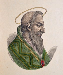 Eugene Ier pápa portréja (I. Eugenius vagy Eugenio) (654-657) alkotó: Italian School