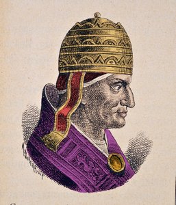 IX. Gergely pápa (Gregorio, Gregorius vagy Gergely) portréja (1227-1241) alkotó: Italian School