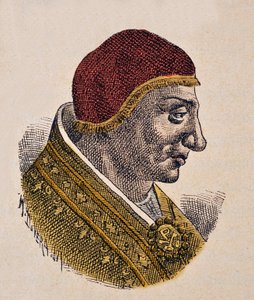 II. Serge pápa portréja (Sergius, Sergio) (844-847) alkotó: Italian School