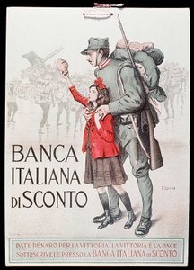 Az Olasz Diszkontbank képeslapja, 1917-18 alkotó: Italian School