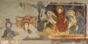 Freskó maradványai, Santa Maria Antiqua, Róma alkotó: Italian School