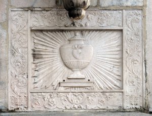A Szent Grál ábrázolása a milánói dómban (Duomo di Milano) alkotó: Italian School