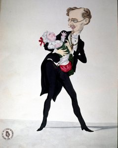 Risorgimento: Bettino Ricasoli pénzügyminisztert (1809-1880) ábrázoló karikatúra, 1865 Museo Nazionale del Risorgimento Rome alkotó: Italian School