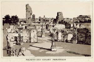 Róma: Palazzo Dei Cesari, Peristyle (litho) alkotó: Italian School