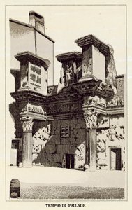 Róma: Pallas temploma (litho) alkotó: Italian School