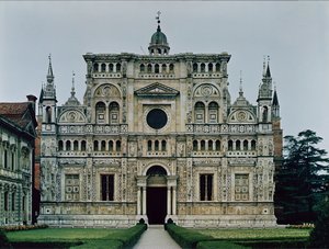 A karthauzi kolostor paravános homlokzata, 1473-ban kezdődött alkotó: Italian School