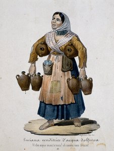 kénes víz eladója, Olaszország alkotó: Italian School