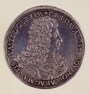 Ezüst érme (tallér) Nápolyból: Cesare Michelangelo d