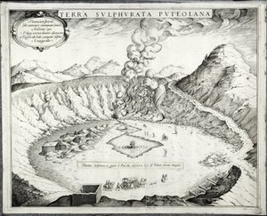 Solfatara vulkán, Pozzuoli, Nápoly alkotó: Italian School