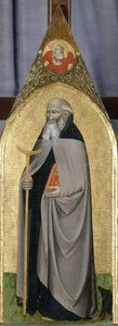 Szent Antal apát, 1360 körül (tempera nyárfán)