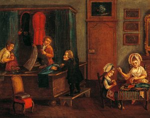 Szabóműhely, Olaszország alkotó: Italian School