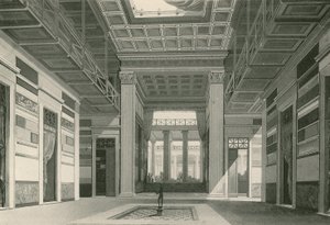 A Cassia-ház átriuma, ahogy volt (mélynyomás) alkotó: Italian School