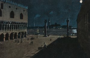 A dózse palotája (színes litográfia) alkotó: Italian School