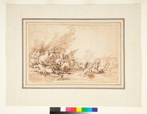 Cloelia és társai repülése, 1650-1700 alkotó: Italian School