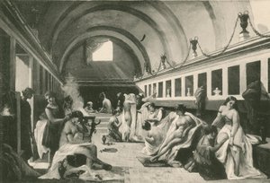 A Nők Frigidariuma a Stabian fürdőben, ahogy volt (mélynyomás) alkotó: Italian School