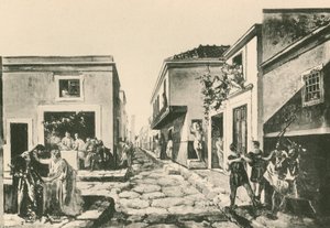 A Pensile Erkély Háza, ahogy volt (mélynyomás) alkotó: Italian School