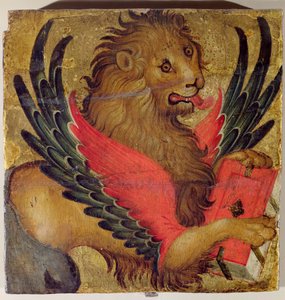 Szent Márk oroszlánja (olaj a panelen) alkotó: Italian School