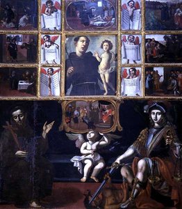 Szent Antal csodái, Szent Ferenccel és Szent Mihállyal alkotó: Italian School