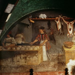 A pitekészítő (freskó) alkotó: Italian School