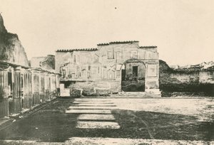 A Stabian fürdő – A stukkók udvara, ahogy van (mélynyomás) alkotó: Italian School