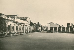 A Stabian fürdő – A birkózó hely, ahogy van (mélynyomás) alkotó: Italian School