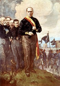 A Róma elleni menetelés: S.Galimberti (eltűnt) festménye után. alkotó: Italian School