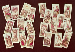 A Major Arcana tarot kártyái alkotó: Italian School