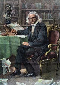 Theodor Mommsen (1817 - 1903), német történész és politikus (irodalmi Nobel-díj 1902) - a "La Tribuna illustrata" című folyóiratban. alkotó: Italian School