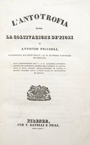 Címlap, Antonio Piccioli Antotrófiájából Avagy Virágtermesztésből, Pub. 1834 (metszet) alkotó: Italian School