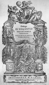Vincenzo Galilei Della Musica Antica et (sic) della Moderna címlapja, 1581 alkotó: Italian School