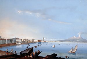 Kilátás Szent Luciára (gouache) alkotó: Italian School