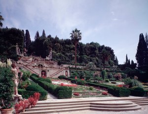 Kilátás a kertekre alkotó: Italian School