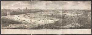 Kilátás a Prato della Valle-ra Padovában alkotó: Italian School