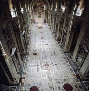 Kilátás Szentpétervár központi hajójára. Szent János-bazilika (St. Giovanni in Laterano) alkotó: Italian School