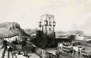 Villa Butera, Bagheria, Szicília, metszet, Olaszország alkotó: Italian School